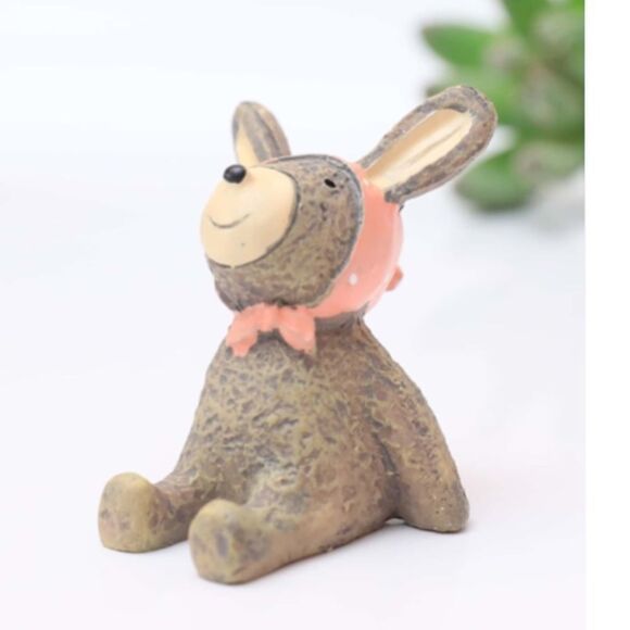 Mini Bunny Rabbit Figurine - Picture 4 of 5